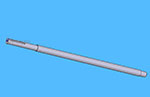 axe de rouleau composite